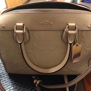 SOLD Authentic Coach Bennett satchel embossed